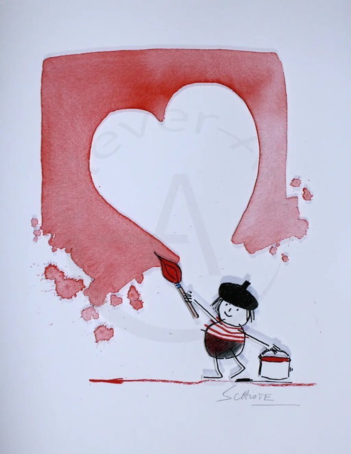 Schlote, Wilhelm - Rosé de Provence - 3D-Konstruktion - handsigniert