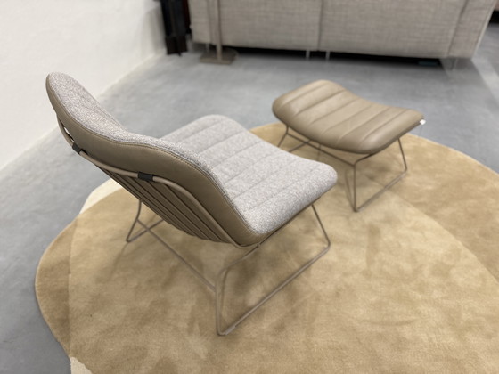 Image 1 of Bert Plantagie Draat Armchair With Footstool