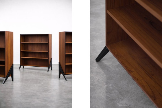 Image 1 of Libreria vintage in teak, stile scandinavo moderno di metà secolo, anni '60