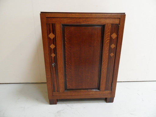 Art Deco one-door cabinet Amsterdam School