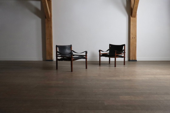 Image 1 of Par de sillones Sirocco de Arne Norell para Norell AB, Suecia, década de 1970