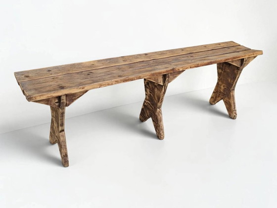 Panca da fattoria / Legno – Panche, Wood, Rustic (photo 2 of 8)