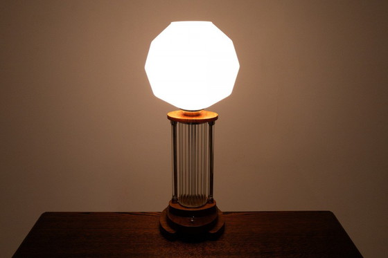 Image 1 of Un par de lámparas de mesa únicas de mediados del siglo XX.