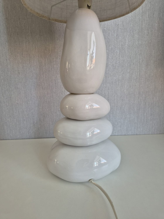Image 1 of Stone Table Lamp François Chatain Style
