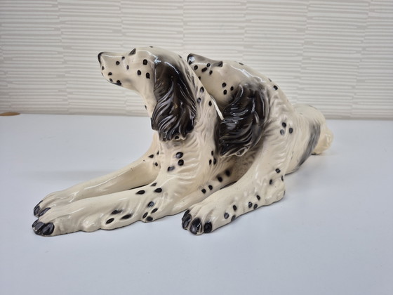 Image 1 of Vintage XL ceramic dog figurine, English Setter.