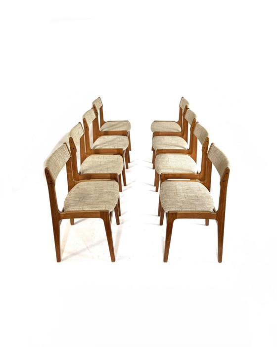 Image 1 of 8 chaises de salle à manger vintage, Erik Buch ‘70