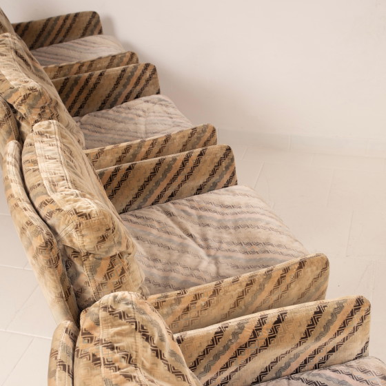 Set van 4 Salpol Fauteuils van Angelo Mazzola in samenwerking met Missoni – Velvet (photo 18 of 19)