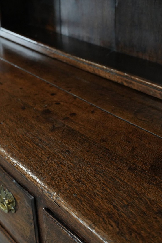 Image 1 of Buffet/armoire de cuisine/commode anglaise ancienne en chêne