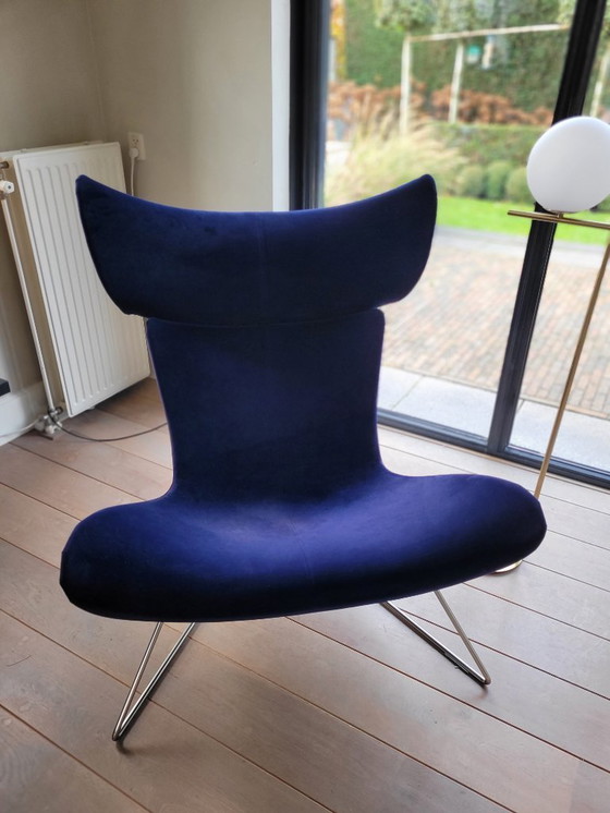 Image 1 of Imola fauteuil Bo Concept velours blauw