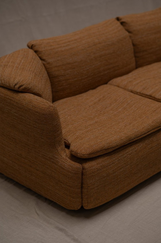 Image 1 of Vertrauliches Dreisitzer-Sofa von Saporiti - Italien 1970er Jahre