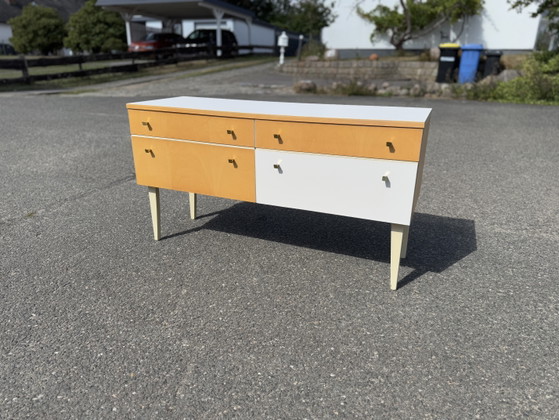 Cassettiera Vintage anni '50 Credenza Mid Century Mobile – Karstadt, Cassettiere, Wood, Plastic (photo 3 of 8)