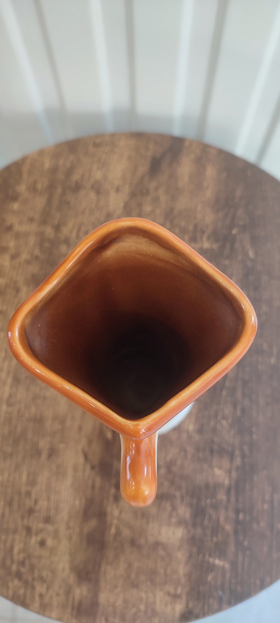 Image 1 of Pitcher by Margot Plançon Le Mont-Dore Double-sided decoration from the 50s