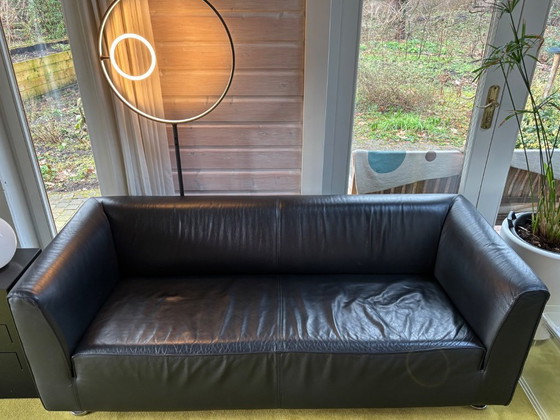 Image 1 of Sofa, Gelderland 4800 Black Leather