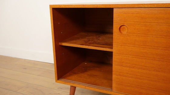 Image 1 of Vintage Cabinet With Sliding Doors | Audio Furniture | Teak