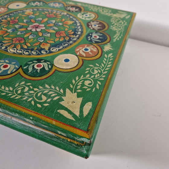 Image 1 of Vintage plant table Indian side table 90s