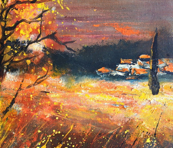 Sunset in Tuscany – P. Lesieur, Objets d'art, Toile (photo 3 of 5)