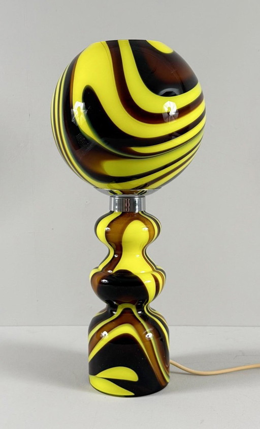Lampada da tavolo di metà secolo, disegnata da Carlo Moretti, Italia, anni '70.