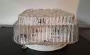 Vintage vierkante glazen plafondlamp j60:70