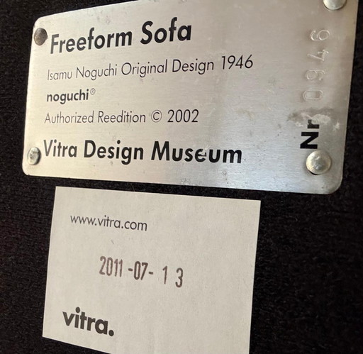 Vitra, freefoarm sofa, Noguchi