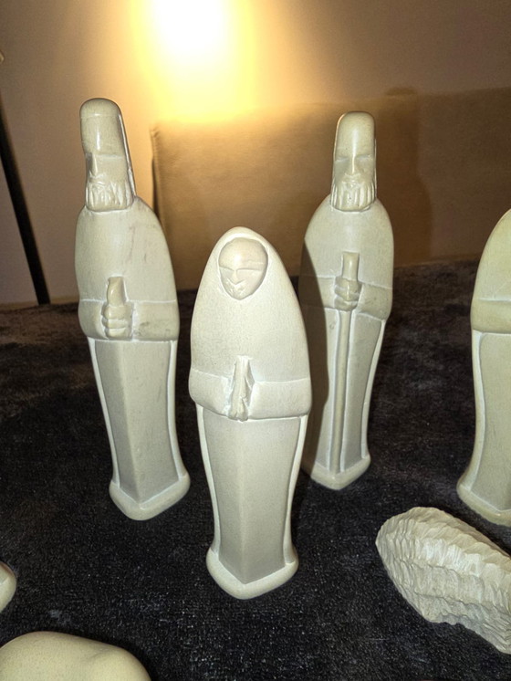 Image 1 of Prachtige 12 delige beeldengroep kerststal