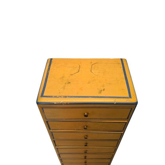 Image 1 of meuble vintage français peint en jaune