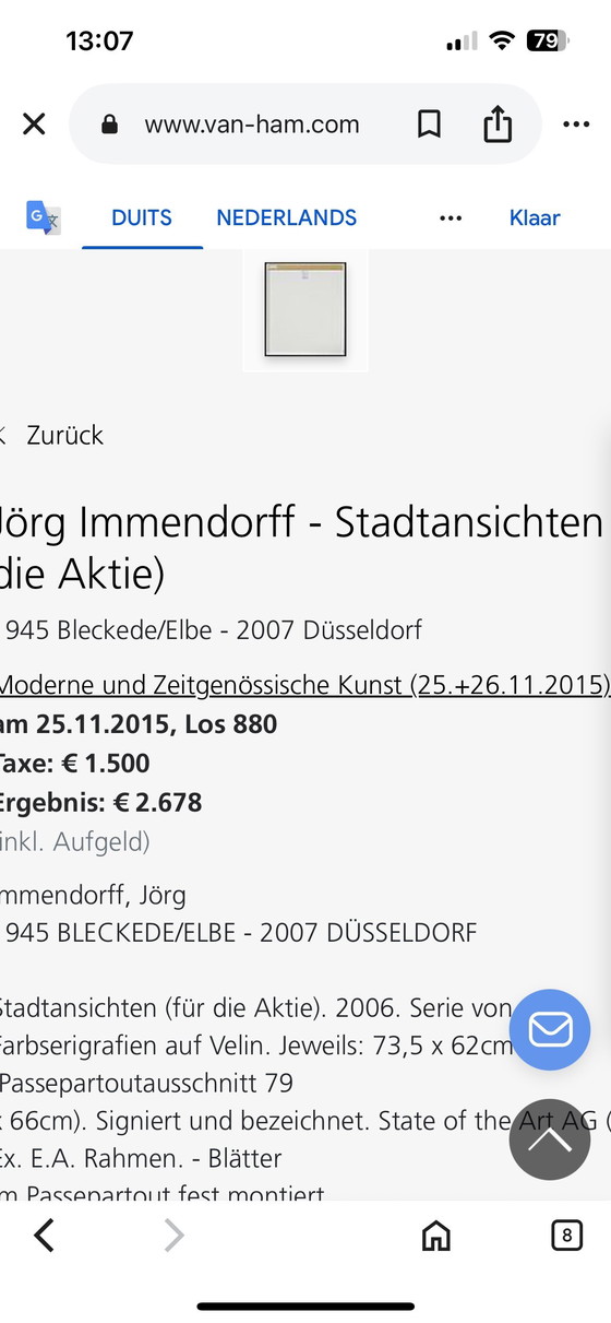 Image 1 of Jörg Immendorff - Stadtansichten