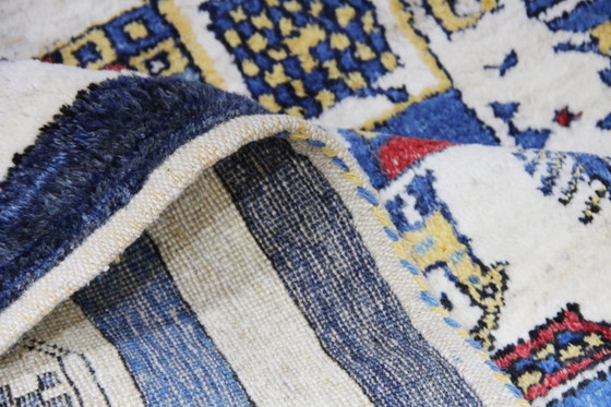 Image 1 of Tappeto orientale persiano Gabbeh Ghashghai originale 200 cm x 195 cm antico naturale