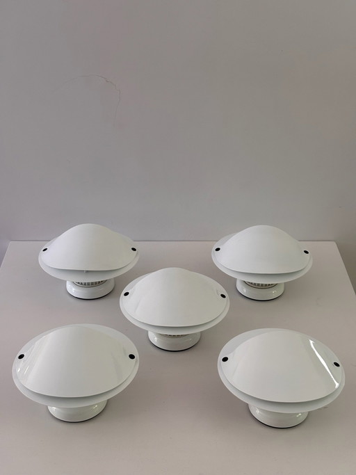 Giovi wandlamp van Achille Castiglioni voor Flos, 1982, wit gelakt metaal, vintage verzamelobject (photo 2 of 15)