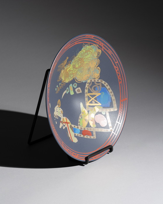 Image 1 of Gilbert Portanier Rosenthal Liguria Wall Plate Bowl Porcelain Modernism 1970s 