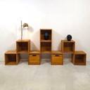 WASA Modular cube system 80s/90s oak