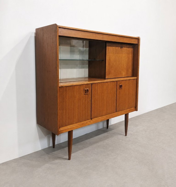 Image 1 of Credenza alta vintage scandinava in teak, anni '60