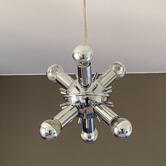 Image 1 of Lampada a sospensione Sputnik. 1980. Era spaziale.