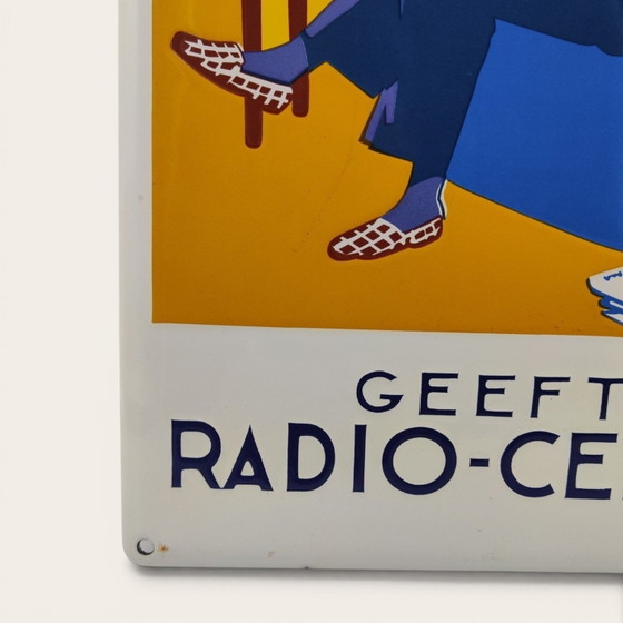 Image 1 of Ongestoord Genot geeft de Radio-Centrale / Plaque émaillée / Edition Limitée 