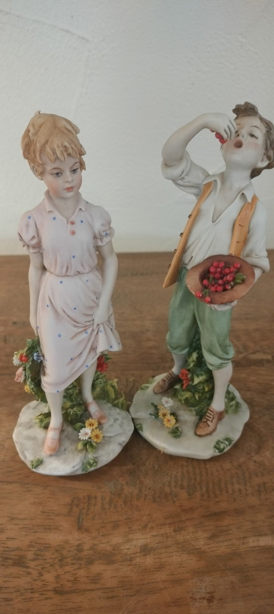 Image 1 of Porseleinen koppeltje Benacchio Luigi 1960 Triade met logo anker gemarkeerd 