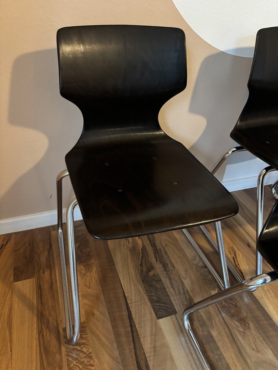 Image 1 of 5 Pagholz chairs by Flötotto, 1960s–1970s