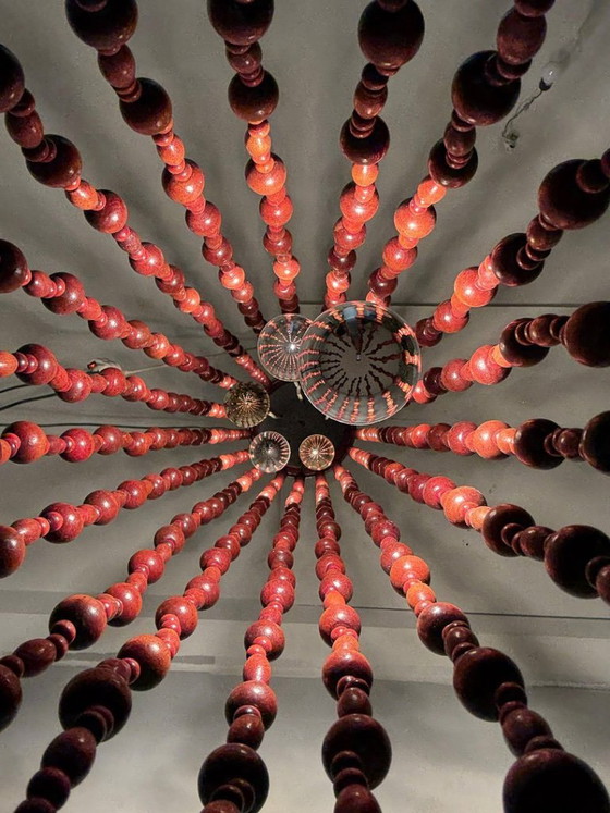 Image 1 of Lámpara colgante/cascada de gran tamaño de Temde, modelo: 887, Suiza, década de 1960.