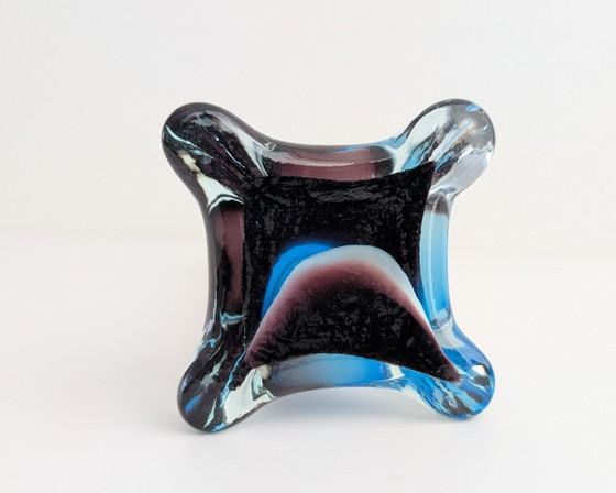 Image 1 of Vintage Murano Style Sommerso Vase – Purple & Blue – 1960s/1970s – 30 cm