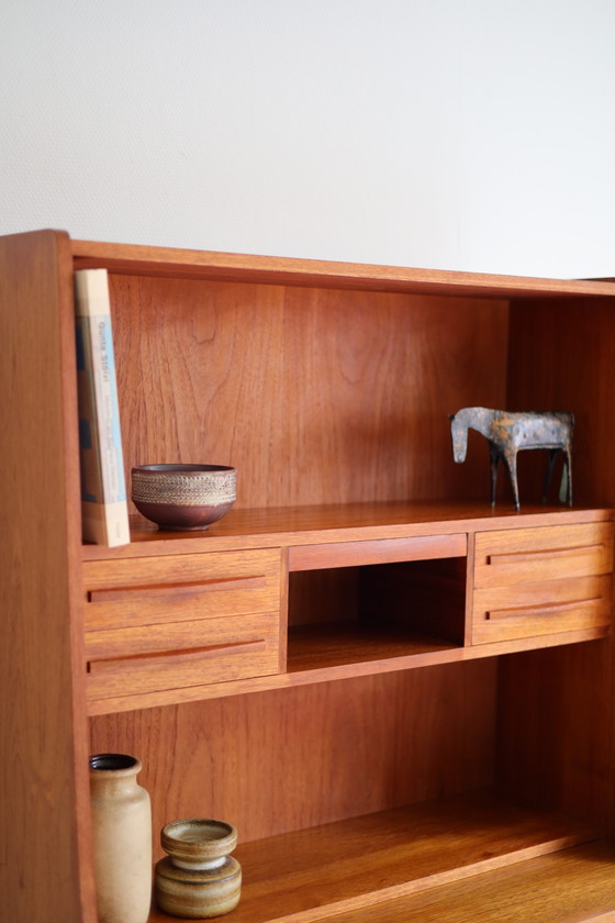 Vintage Scandinavian Secretaire, 1950s/60s – Wall cabinet, Wood (photo 8 of 9)