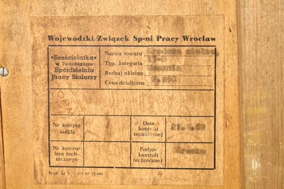 Midcentury Wooden Sideboard, Sześciolatka, Poland, 1969 (photo 9 of 18)