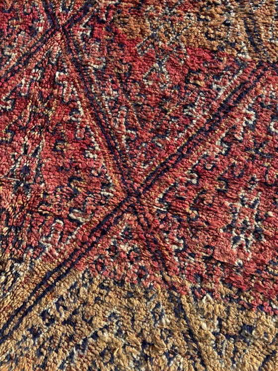 Image 1 of Vintage Moroccan Boujad Rug 200 x 350 cm – Rare Collector’s Piece – Handwoven Wool Carpet – Perfect Condition