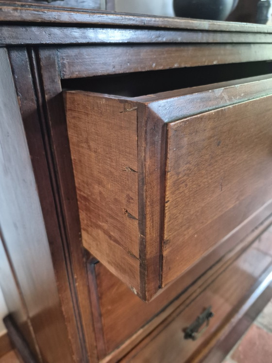 Cómoda antigua inglesa de caoba estilo georgiano con armarios superiores originales – Circa 1780 – Wood (photo 3 of 10)
