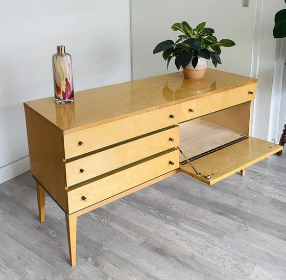 Sideboard | Side Table from the 1960s – Wood, Brass (photo 2 of 6)