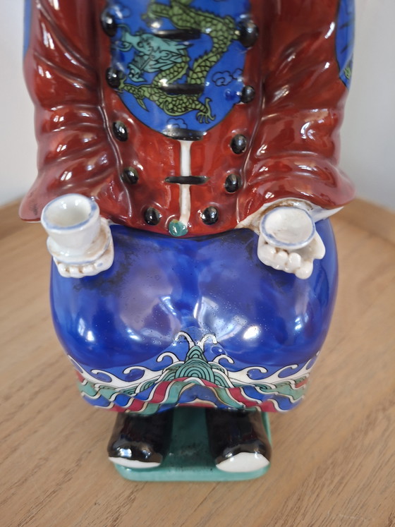 Image 1 of Beautiful Chinese Porcelain Statue - Emperor (28 cm)