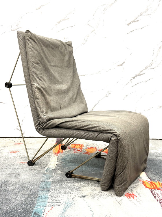 Image 1 of Lounge Chair Armchair Geometric Design Postmodern Modern 1980's