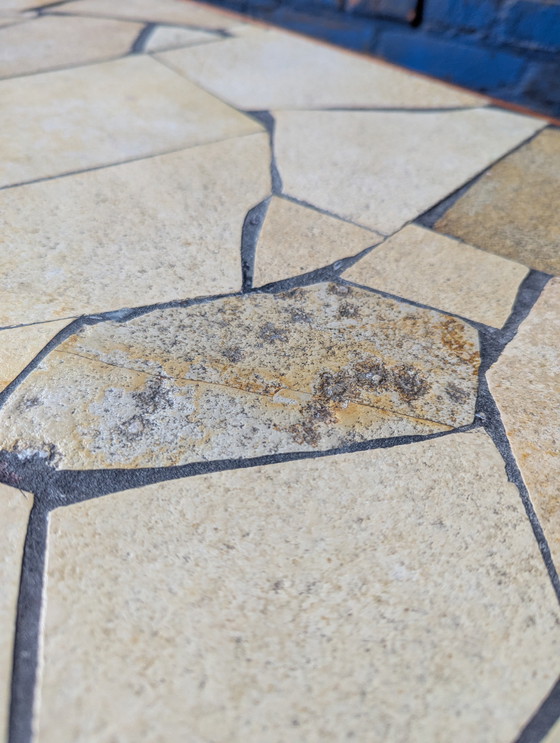 Image 1 of Vintage teak coffeetable / leisteen blad