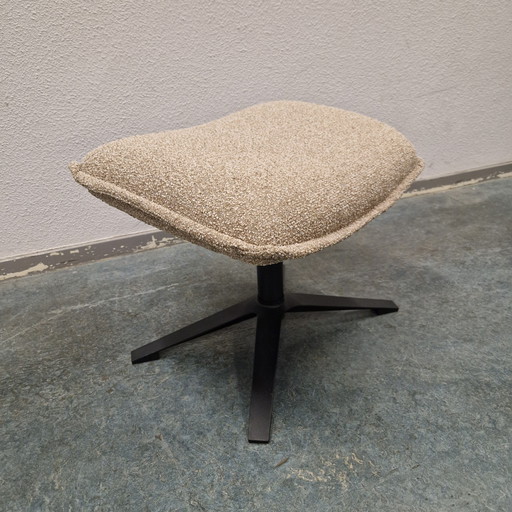 Sleek Footstool on Star Base