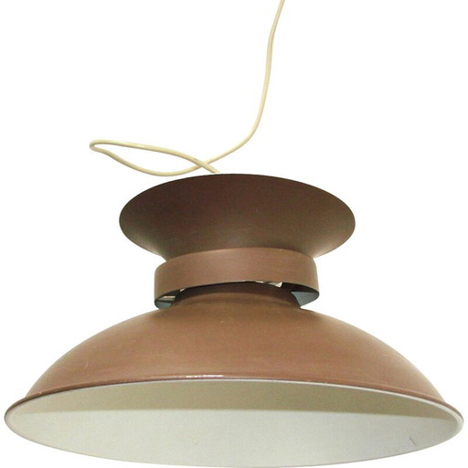 Vintage aluminium hanglamp, Denemarken 1970