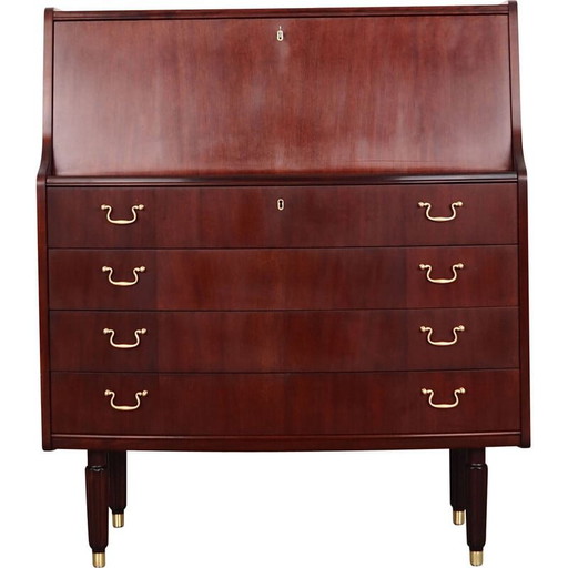 Secretaire vintage in mogano di Pmj Viby J, anni '70
