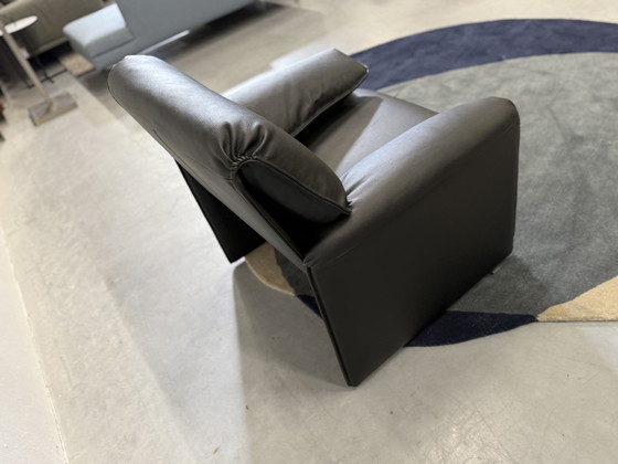 Image 1 of Leolux Bora Beta Sessel Schwarzer Leder Designerstuhl