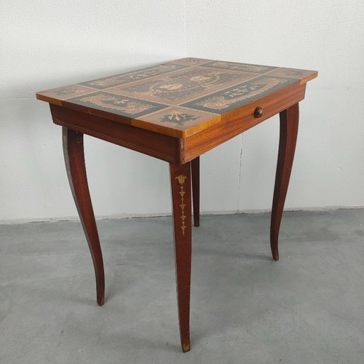 Tavolino italiano vintage anni '50-'60 (con vano portaoggetti)